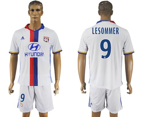 Lyon #9 Lesommer Home Soccer Club Jersey - Click Image to Close